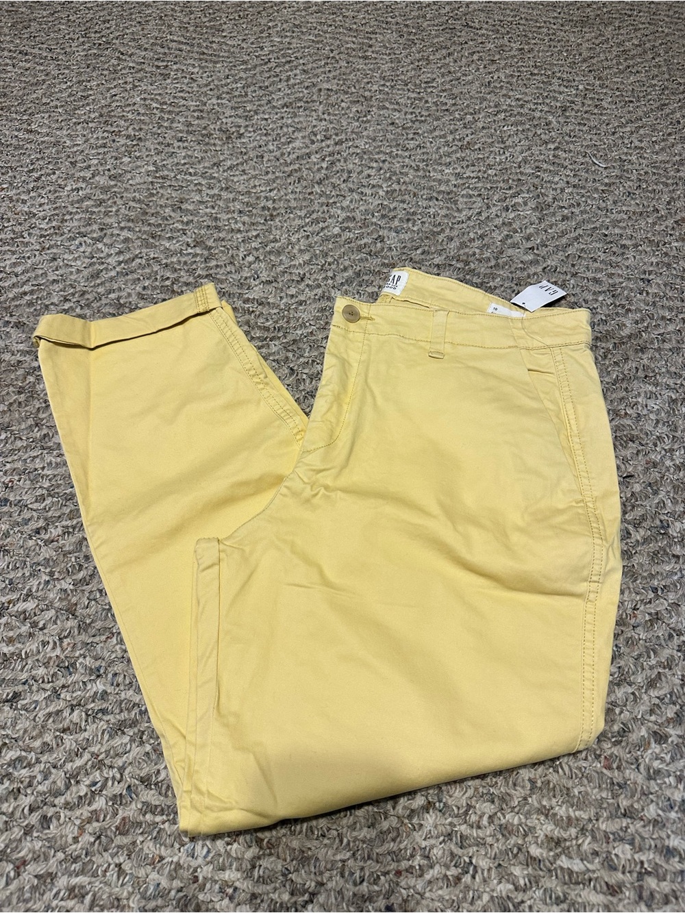 Women’s Pale Yellow Girlfriend Khakis